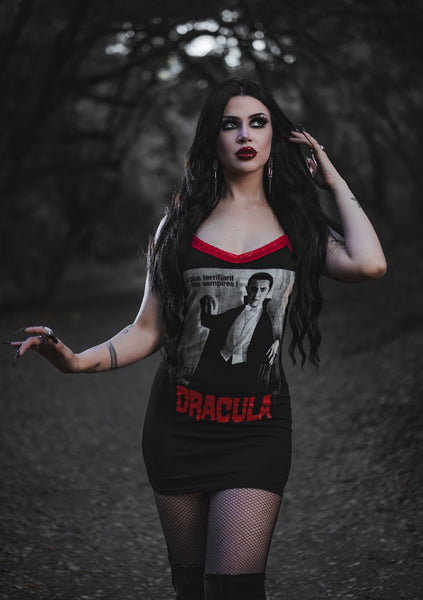 Dracula Lace Up Bodysuit - Vera's Eyecandy