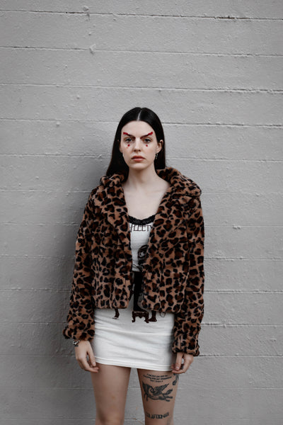 Leopard Faux Fur Jacket