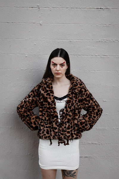 Leopard Faux Fur Jacket - Vera's Eyecandy