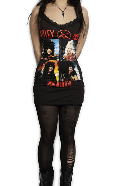 Motley Crue Lace Strap Dress - Vera's Eyecandy