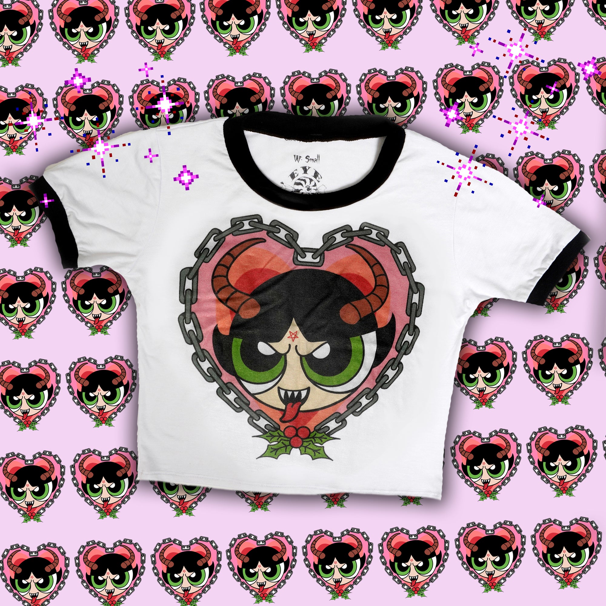 Krampus Buttercup Ringer Tee - Vera's Eyecandy